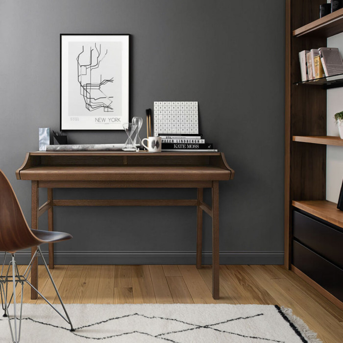 Carteret rašomasis stalas (riešutmedis)